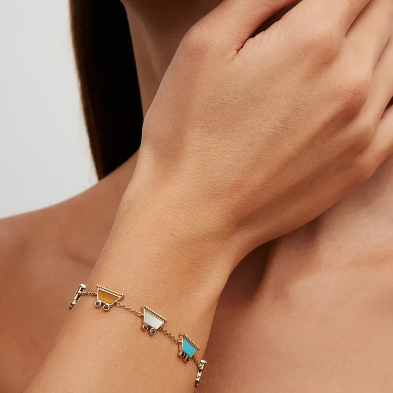 BRACELET VROUM VROUM OR JAUNE
