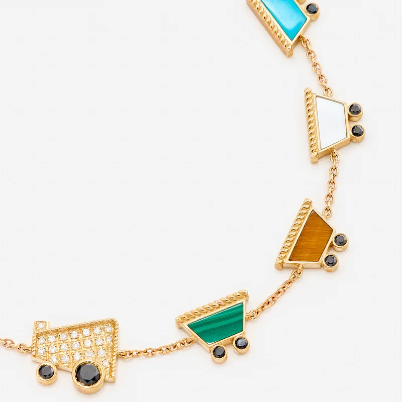 BRACELET VROUM VROUM OR JAUNE