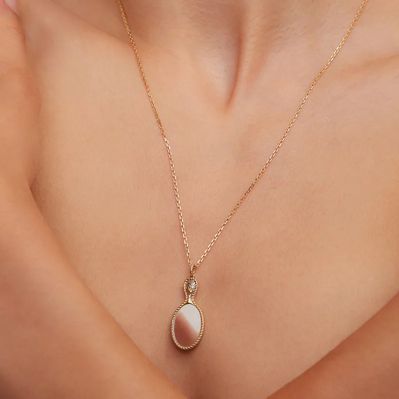 PENDENTIF JOLI MIROIR 2 ORS