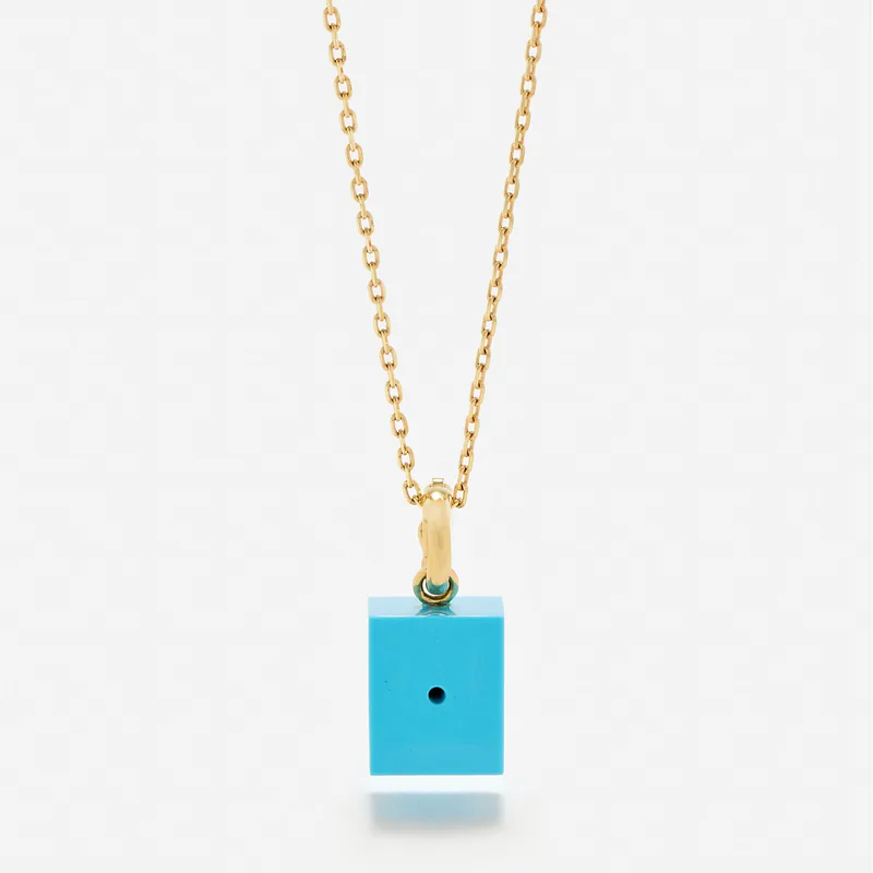 LE CUBO TURQUOISE OR JAUNE