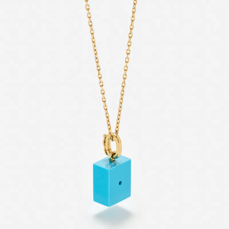 LE CUBO TURQUOISE OR JAUNE