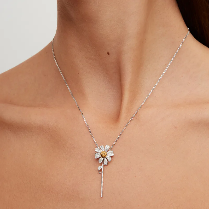 FLEUR DE CENTRE DAISY OR BLANC
