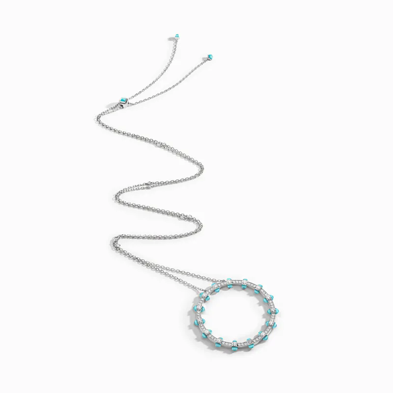 Tip-Top Diamond Halo Necklace