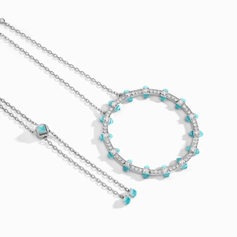 Tip-Top Diamond Halo Necklace
