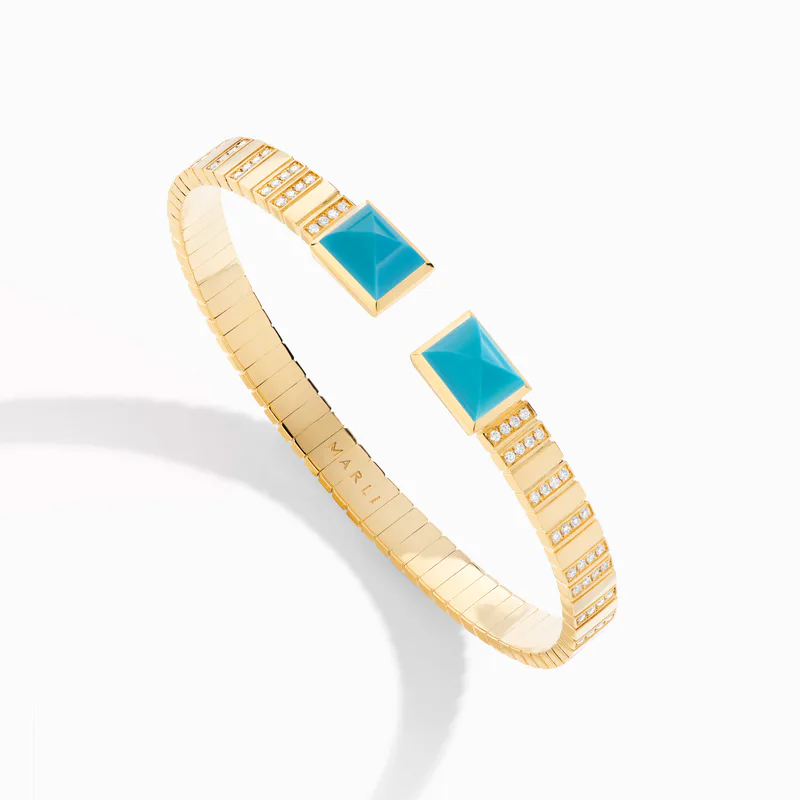 Cleo 2 Link Diamond Slip-On Bracelet
