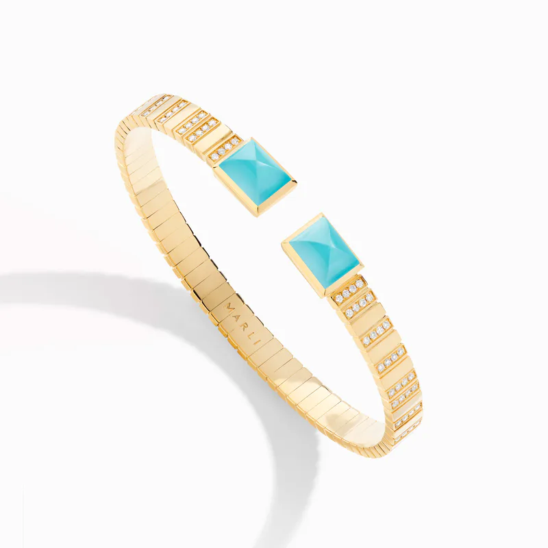Cleo 2 Link Diamond Slip-On Bracelet