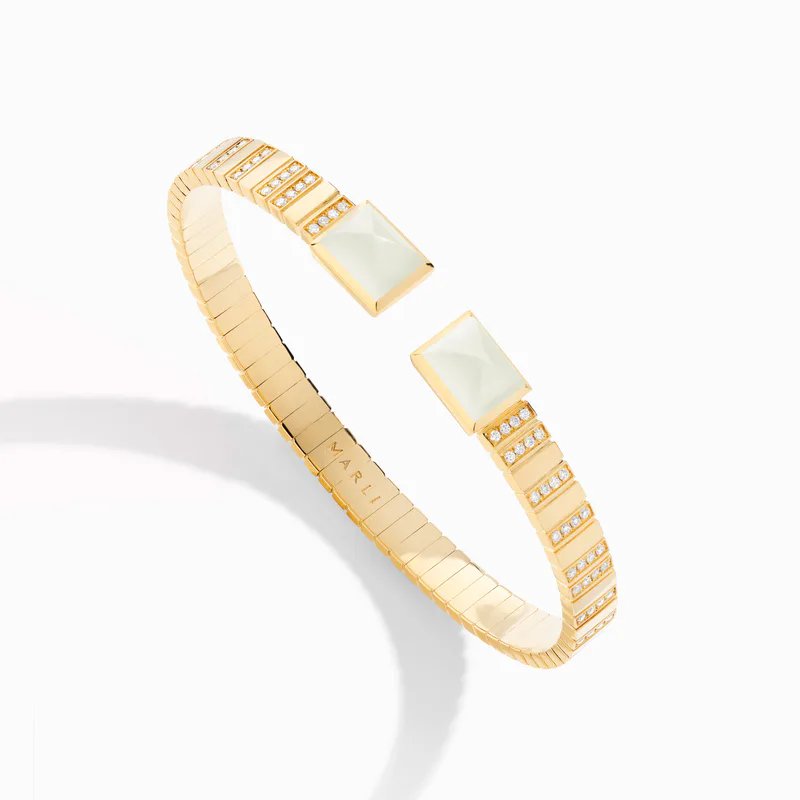 Cleo 2 Link Diamond Slip-On Bracelet