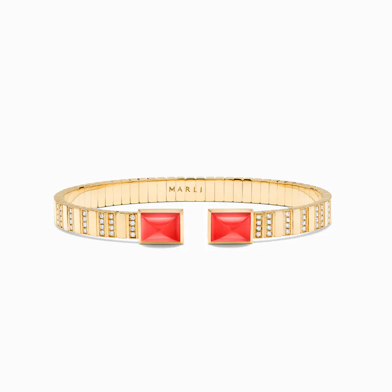 Cleo 2 Link Diamond Slip-On Bracelet