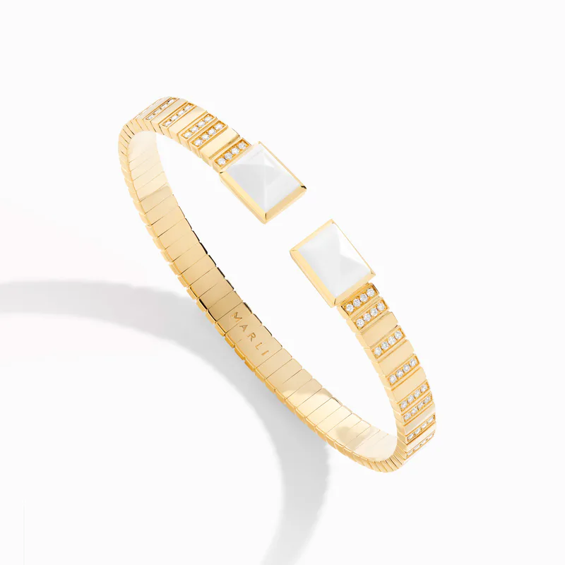 Cleo 2 Link Diamond Slip-On Bracelet