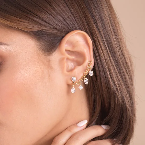 Rock Sway Cuff Earring (Single L)
