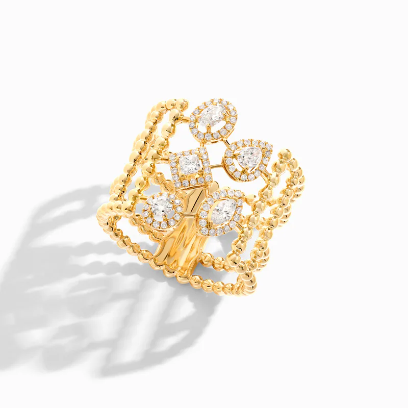 Rock Multi-Strand Ring