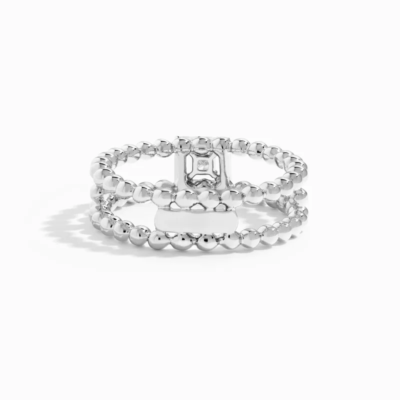 Rock Square Dual Ring