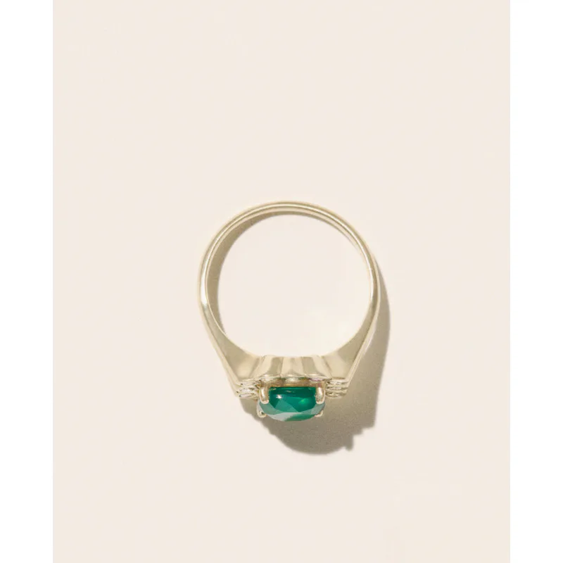 ROBIN N°1 GREEN CHALCEDONY