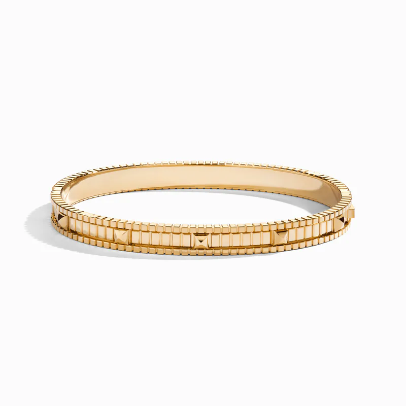 LIFE Gold Hinged Bangle