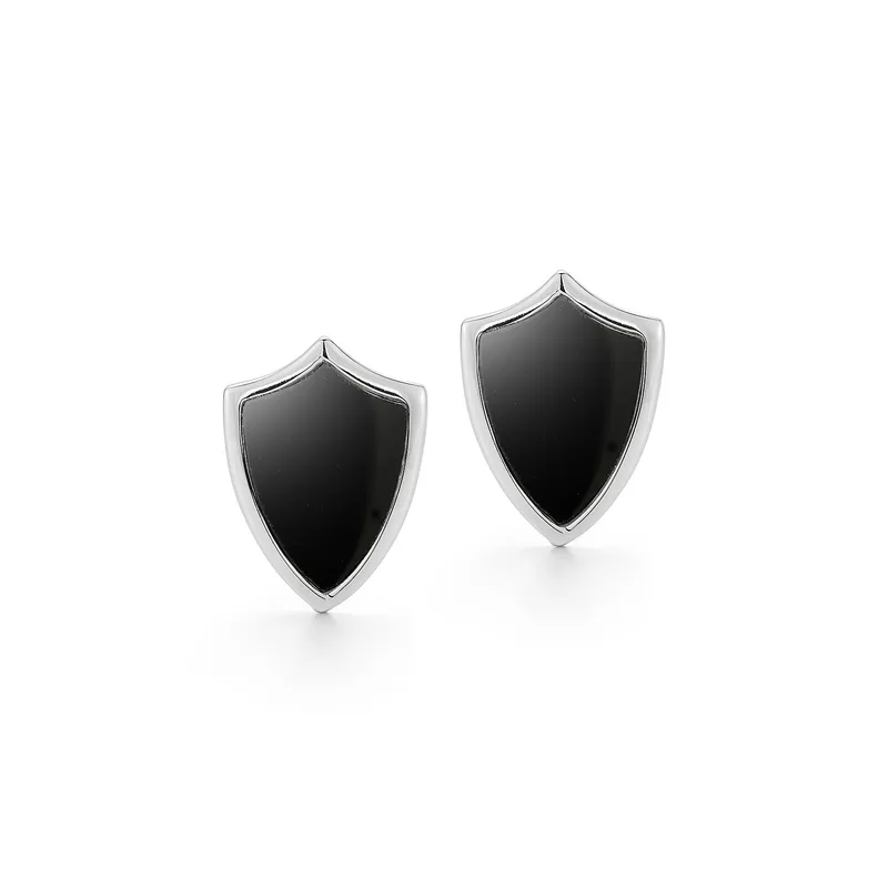 Onyx Shield Cufflinks