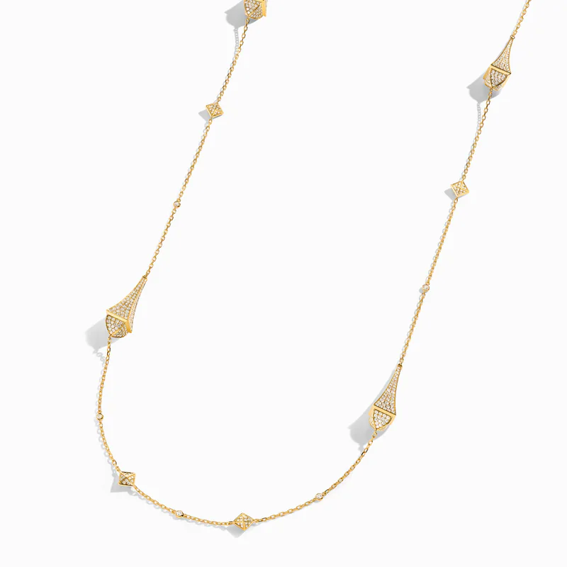 Cleo Long Chain Statement Necklace