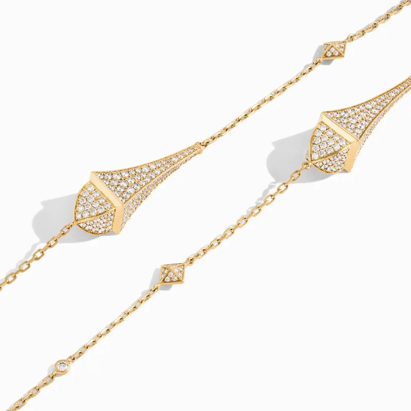 Cleo Long Chain Statement Necklace