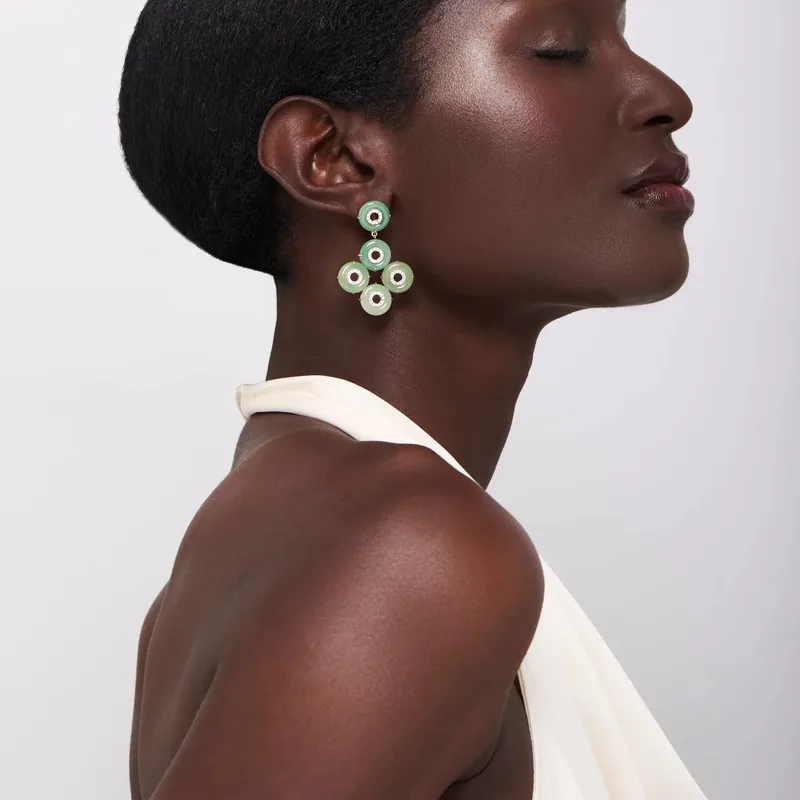 14kt Jade Donut Galore Earrings