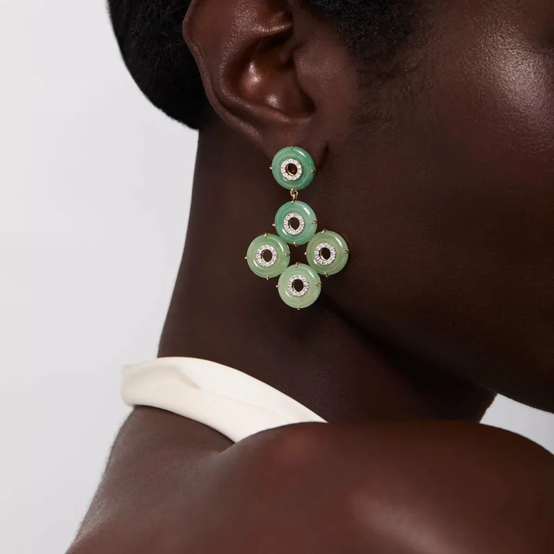 14kt Jade Donut Galore Earrings