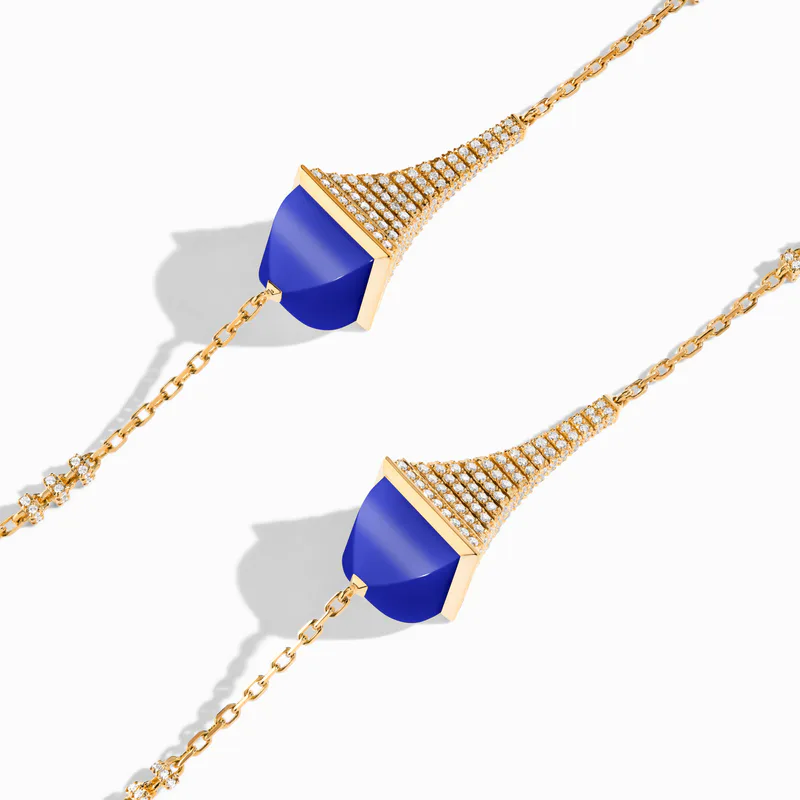 Cleo Rev Diamond Long Chain Necklace
