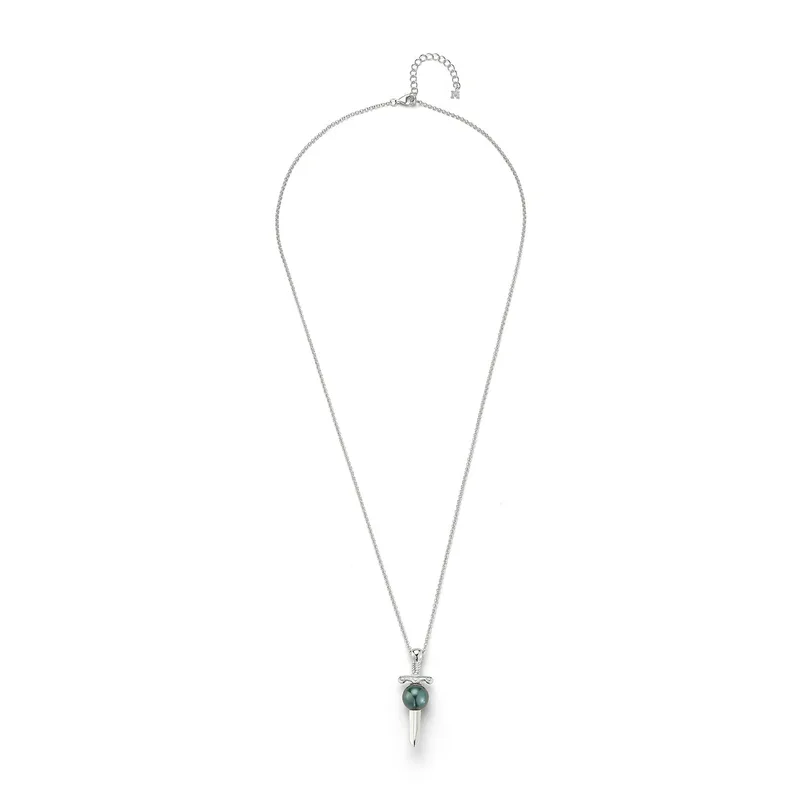 Sword in Black Pearl Necklace