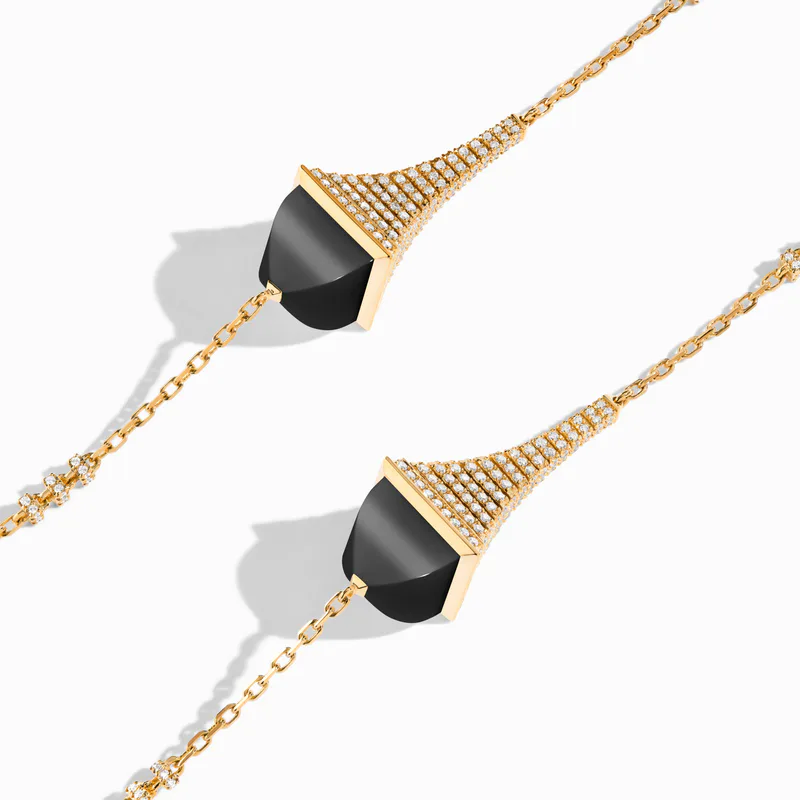 Cleo Rev Diamond Long Chain Necklace