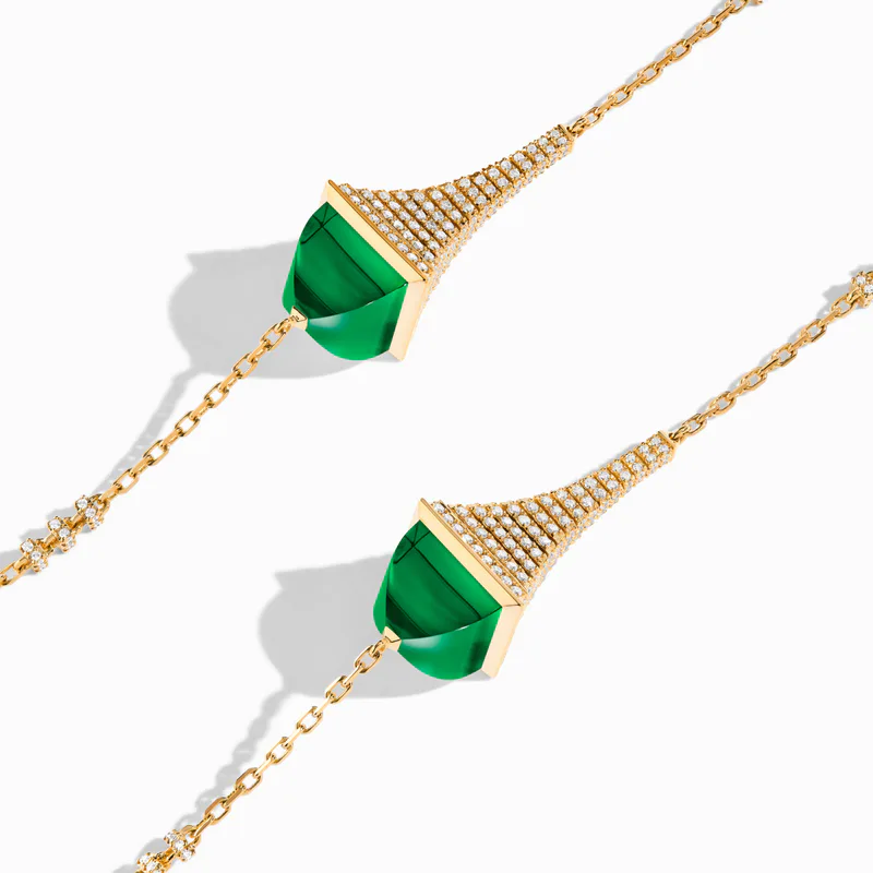 Cleo Rev Diamond Long Chain Necklace