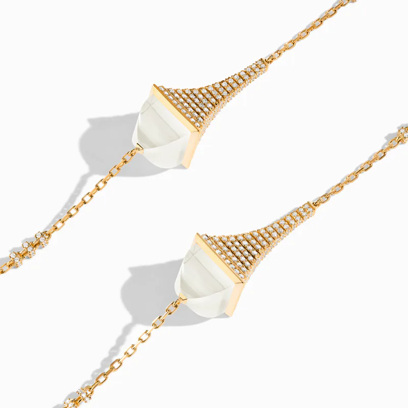 Cleo Rev Diamond Long Chain Necklace
