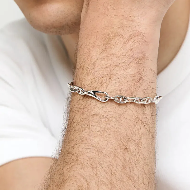 Small Anchor Link Chain Bracelet