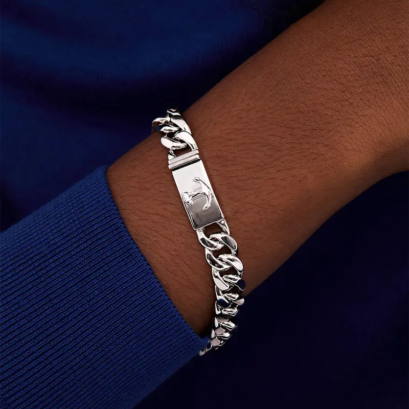 Anchor Lock Cuban Link Chain Bracelet