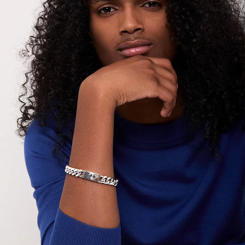 Anchor Lock Cuban Link Chain Bracelet