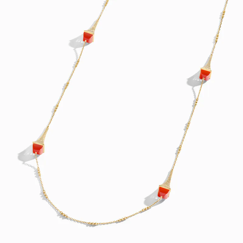 Cleo Rev Diamond Long Chain Necklace