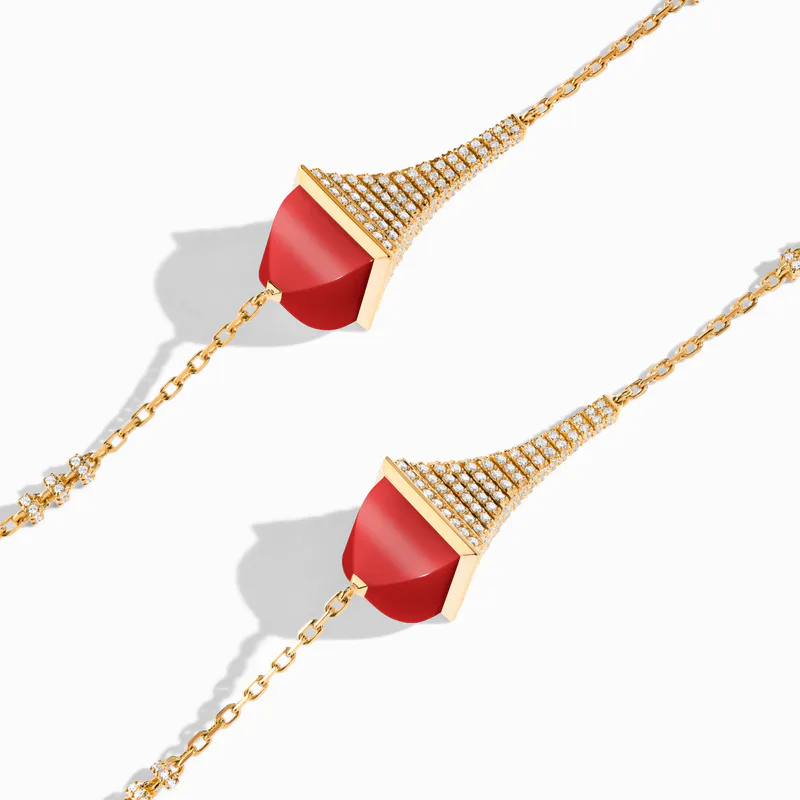 Cleo Rev Diamond Long Chain Necklace