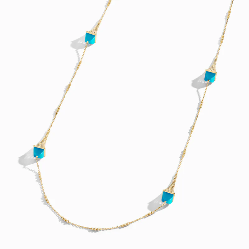 Cleo Rev Diamond Long Chain Necklace