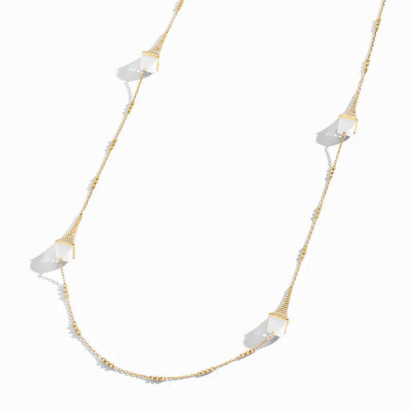 Cleo Rev Diamond Long Chain Necklace