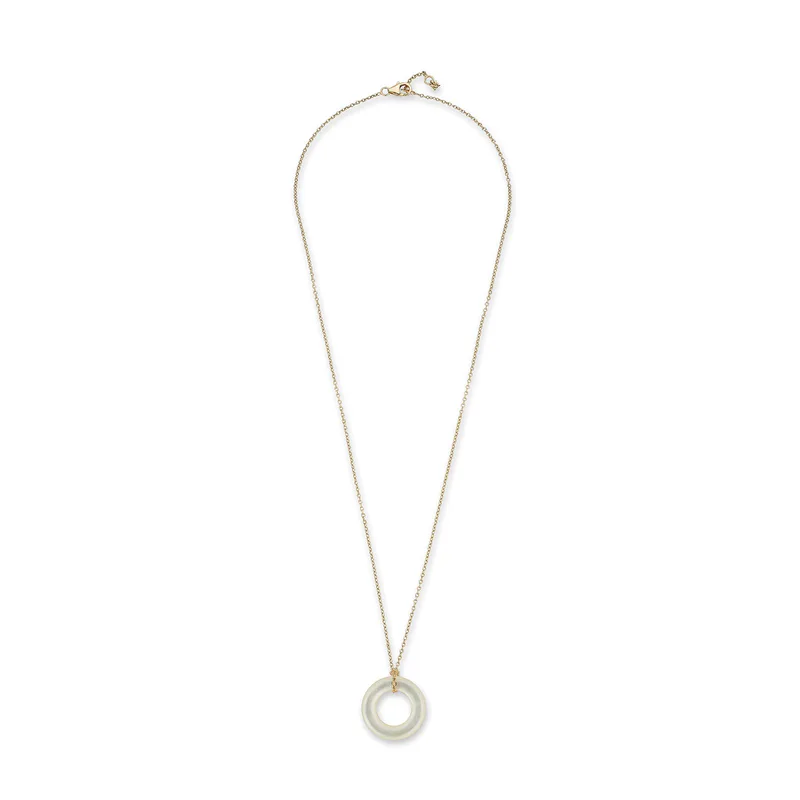 14kt Mother of Pearl Donut Necklace