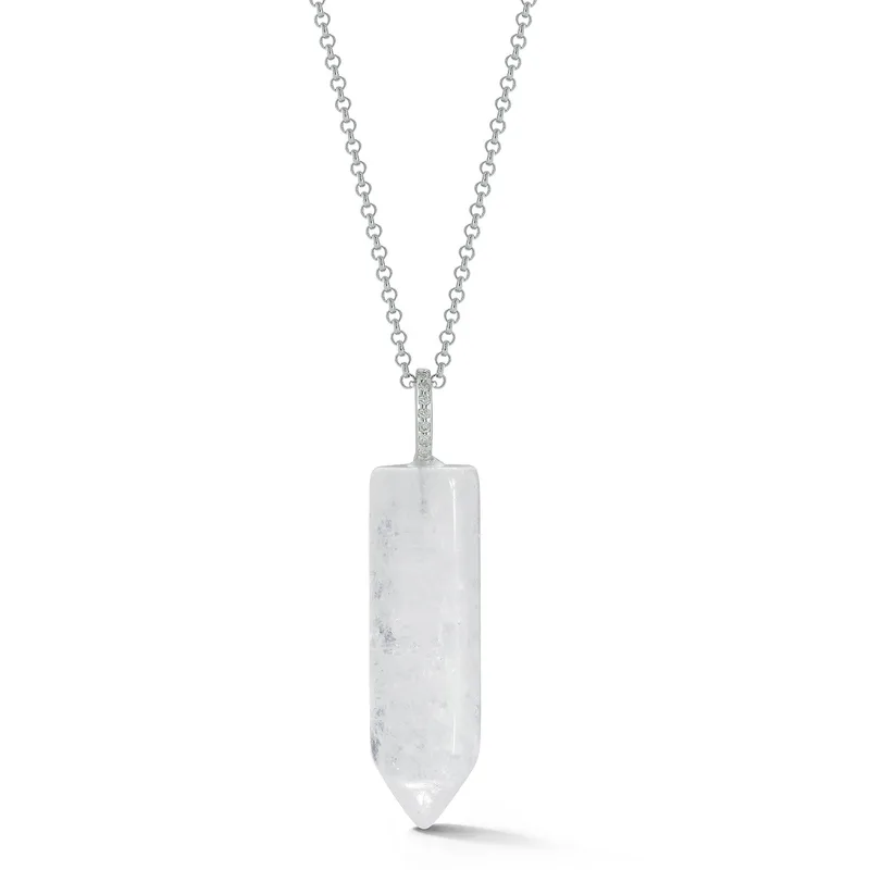 Diamond Healing Crystal Necklace