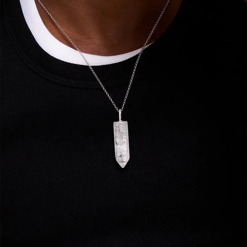 Diamond Healing Crystal Necklace
