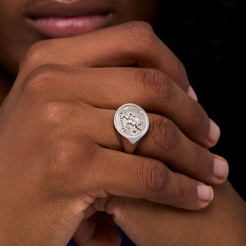 Lion Coin Ring