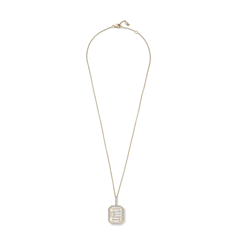 E - Secret Initial Necklace