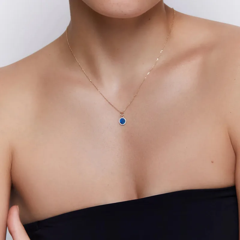 14kt Opal and Diamond Necklace