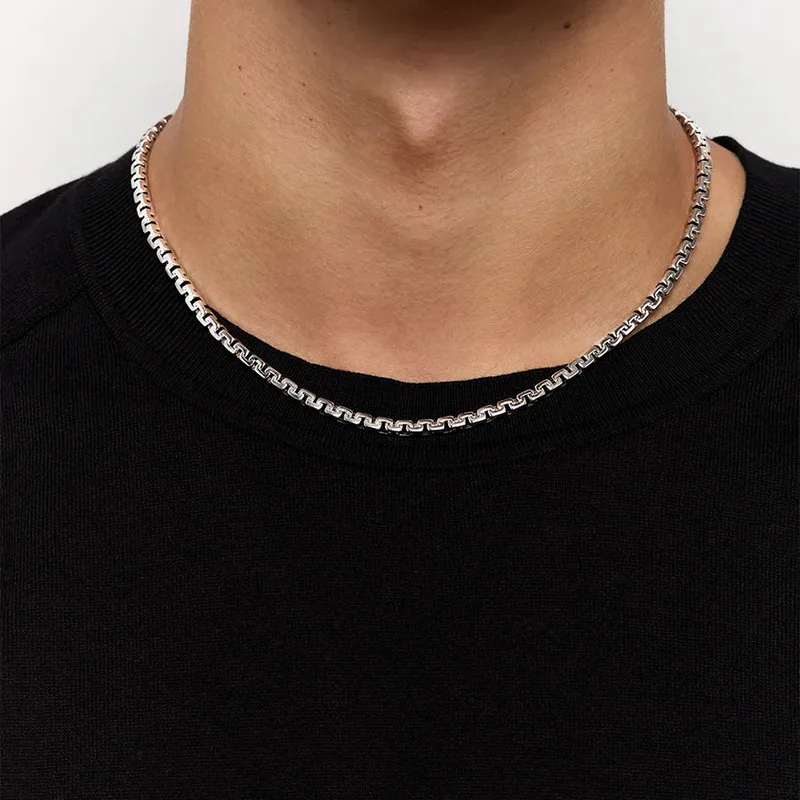 Square Link Chain Necklace
