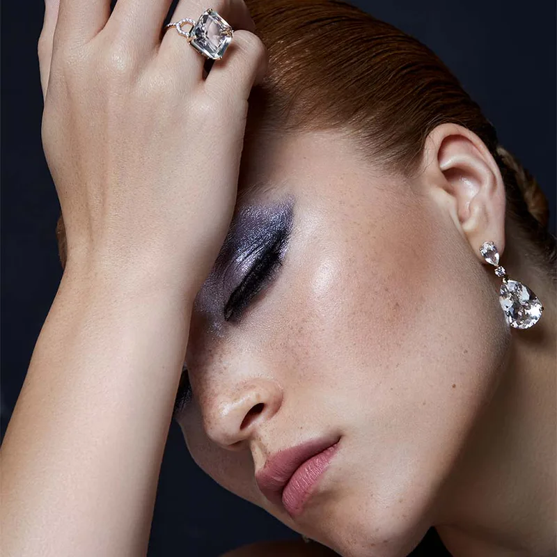 14kt White Topaz Sophia Earrings