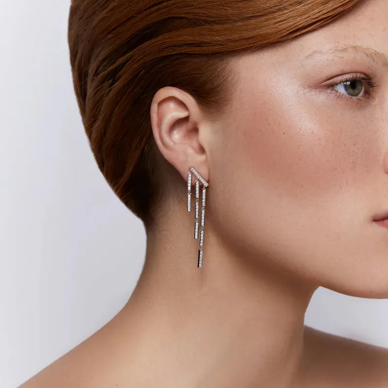 14kt La Barre Fringe Earrings