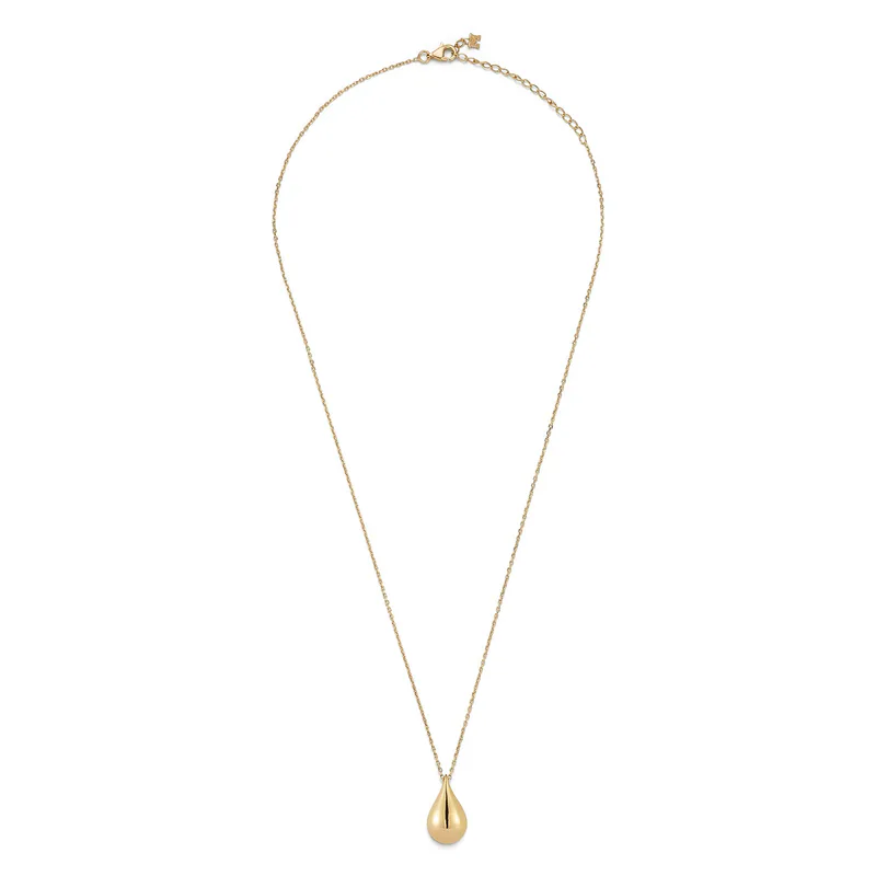 14kt Gold Water Droplet Necklace