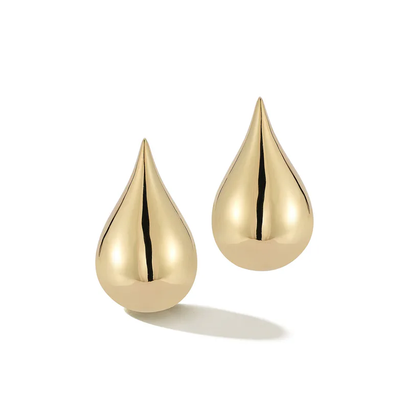 14kt Gold Water Droplet Earrings