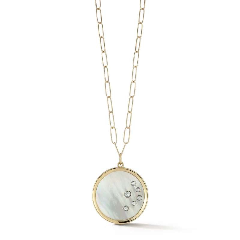 14kt Mother of Pearl Medallion