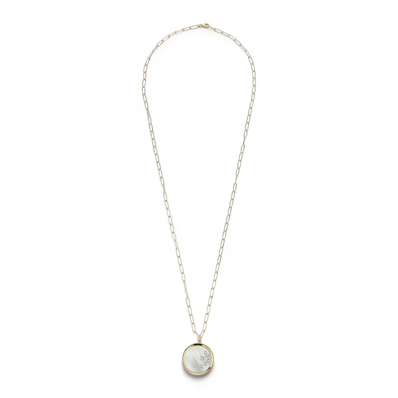 14kt Mother of Pearl Medallion