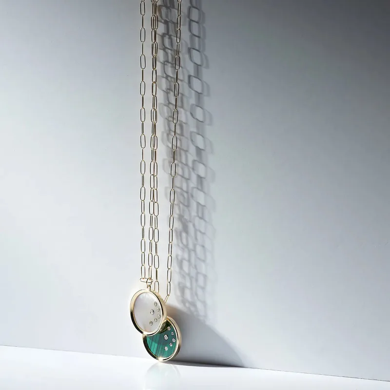 14kt Mother of Pearl Medallion