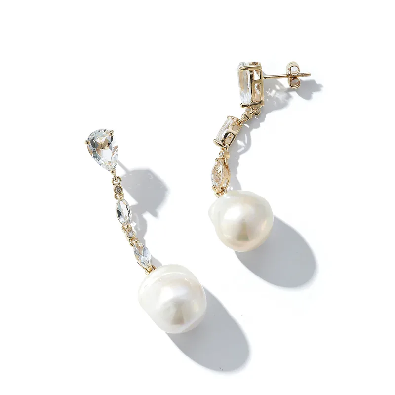 14kt Baroque Pearl Dusters